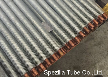 Extruded Finned stainless steel heat exchanger tubing 11 FPI 25000MM Length