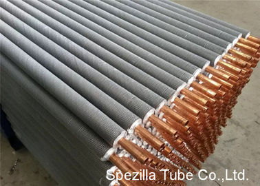 Extruded Finned stainless steel heat exchanger tubing 11 FPI 25000MM Length